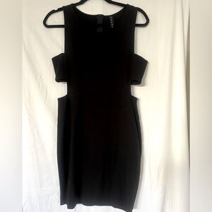 Black Cut Out Mini Dress
